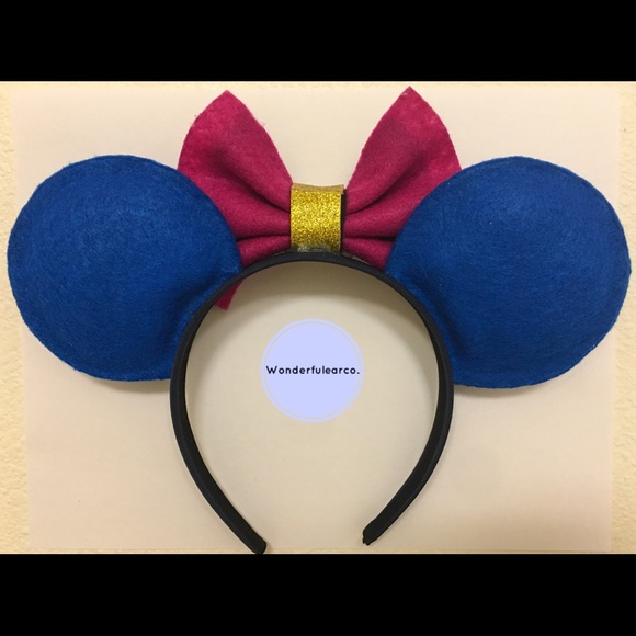 Handmade Anna from Frozen Mickey ears - Picture 2 of 2